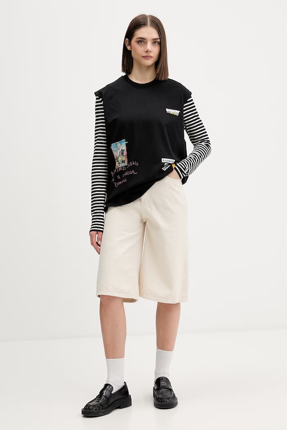Odzież Barrow t-shirt bawełniany S6BWUATH033 czarny