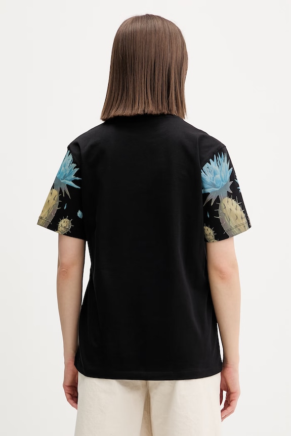 Barrow t-shirt bawełniany S6BWUATH069 czarny