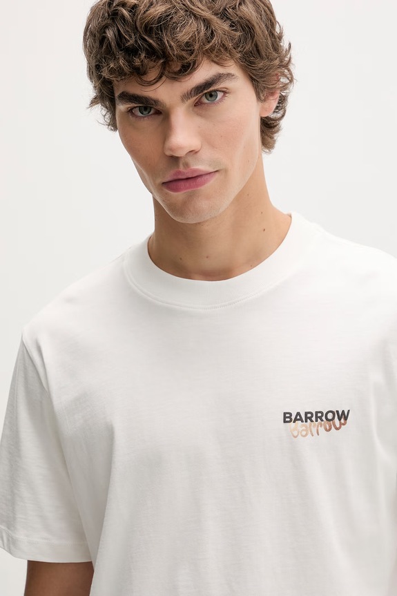 Βαμβακερό μπλουζάκι Barrow S6BWUATH076