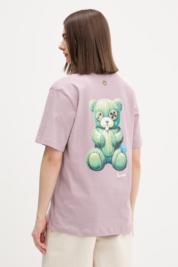 Îmbrăcăminte Barrow tricou bumbac S6BWUATH079 violet