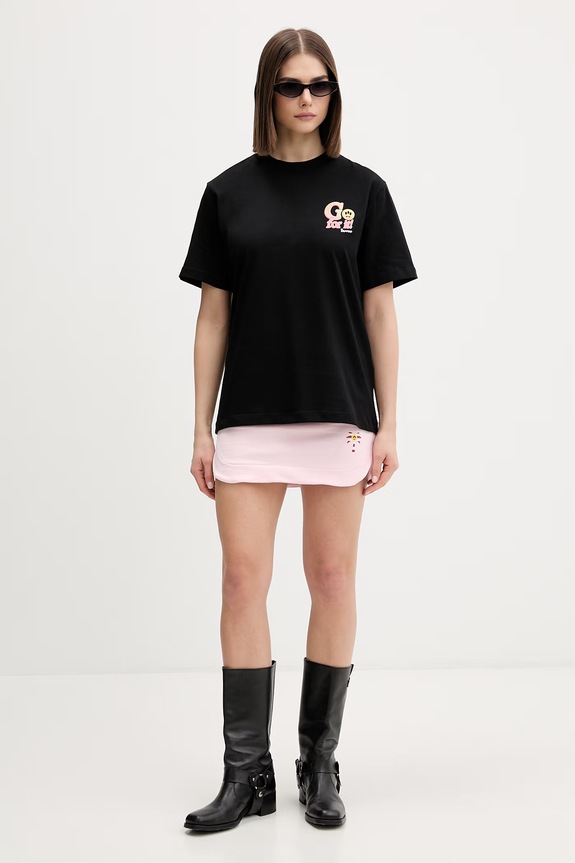 Îmbrăcăminte Barrow tricou bumbac S6BWUATH079 negru