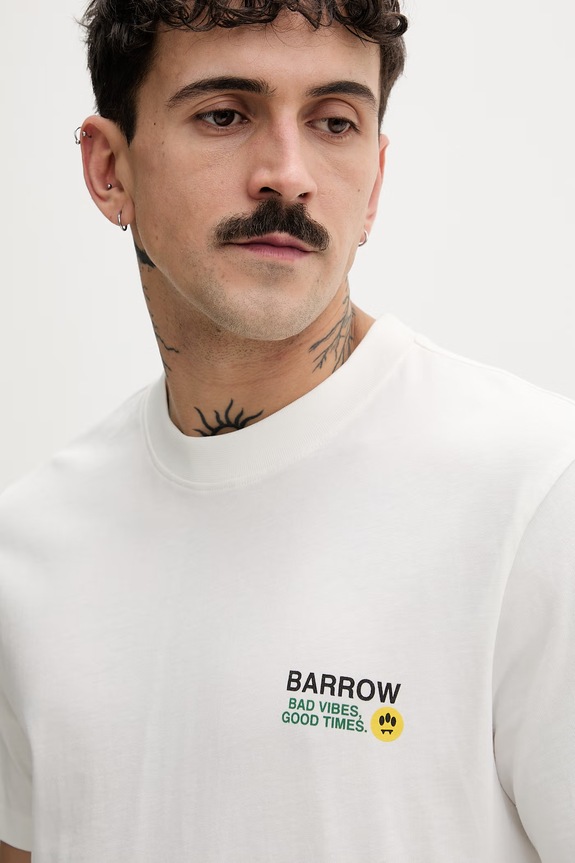 Barrow t-shirt męski bawełniany S6BWUATH086