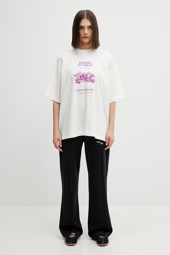 VETEMENTS t-shirt bawełniany Fuck You Very Much ME76TR263V