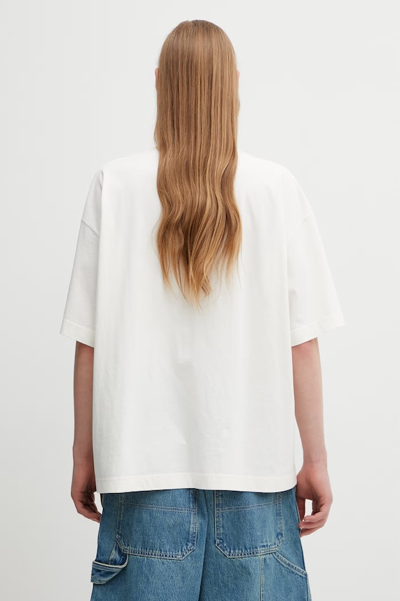 VETEMENTS t-shirt bawełniany Fuck You Very Much ME76TR263V beżowy