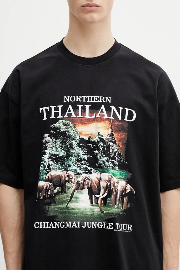 Bavlněné tričko VETEMENTS Thailand Tourist ME76TR241B