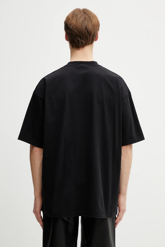 Хлопковая футболка VETEMENTS Paris Tourist ME76TR244B чёрный