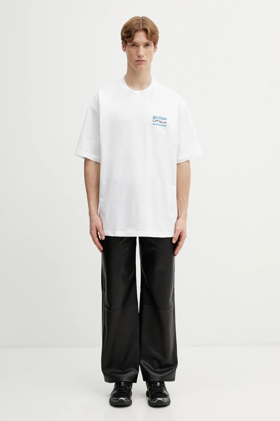 Bavlněné tričko VETEMENTS Sticker ME76TR227W