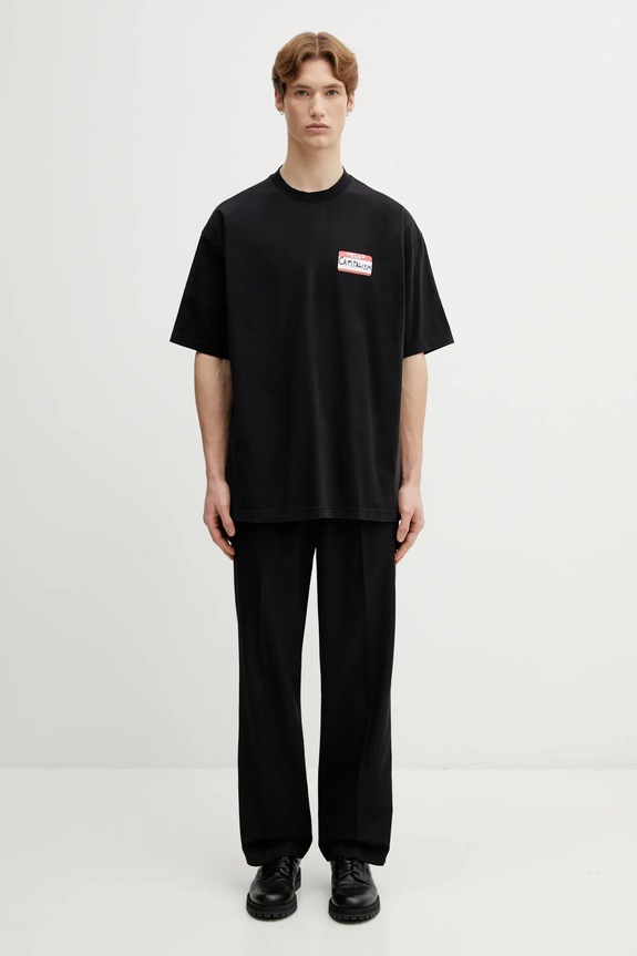 Хлопковая футболка VETEMENTS Sticker ME76TR228B
