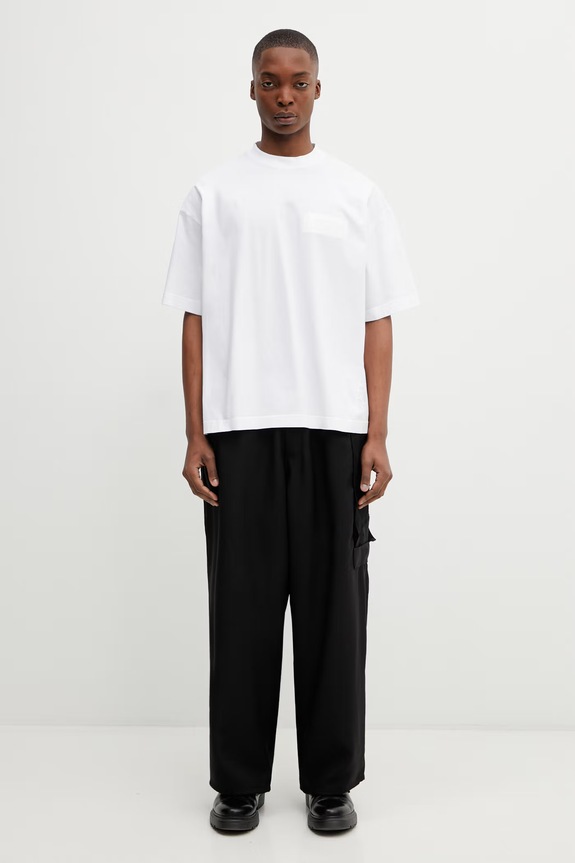 VETEMENTS t-shirt bawełniany Taped Logo ME76TR150W