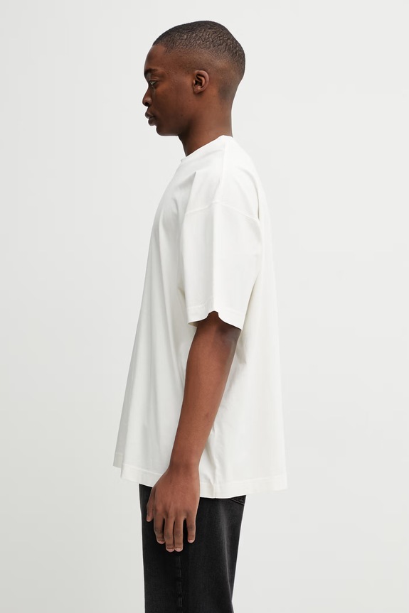 Odzież VETEMENTS t-shirt bawełniany Biker Cross Logo ME76TR168V beżowy