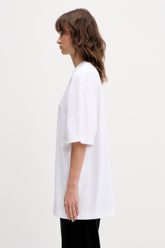 VETEMENTS t-shirt bawełniany Iconic Logo biały ME76TR141WW