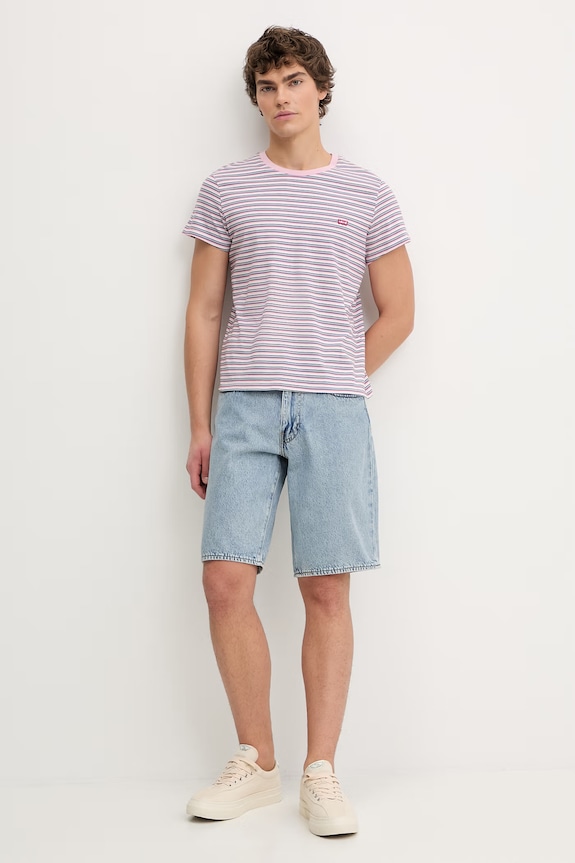 Βαμβακερό μπλουζάκι Levi's LSE_PERFECT TEE A3116.0044 ροζ SS26