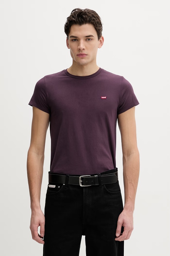 Βαμβακερό μπλουζάκι Levi's LSE_PERFECT A3116.0045 μωβ SS26
