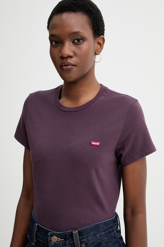 Βαμβακερό μπλουζάκι Levi's LSE_PERFECT A3116.0045