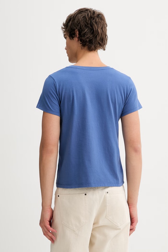 Βαμβακερό μπλουζάκι Levi's LSE_PERFECT VNECK μπλε A3170.0057