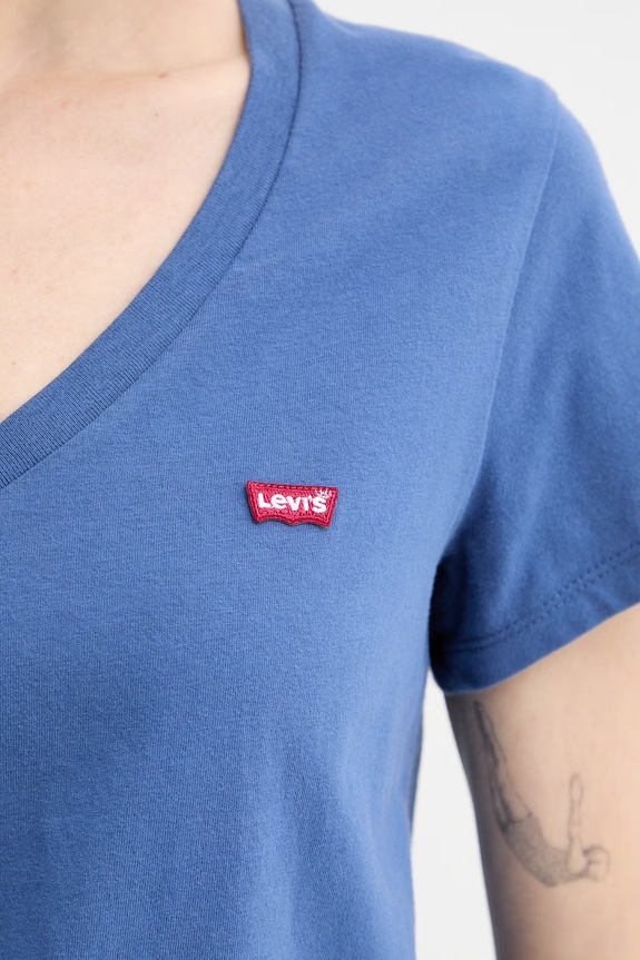 Βαμβακερό μπλουζάκι Levi's LSE_PERFECT VNECK A3170.0057