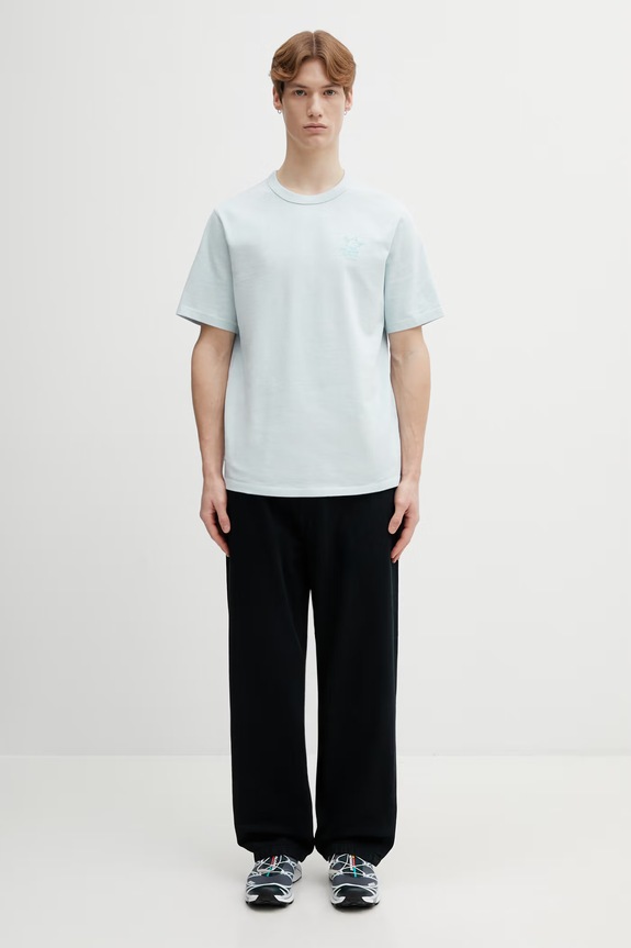 Café Kitsuné t-shirt bawełniany Barista Fox QU01101KJ7013