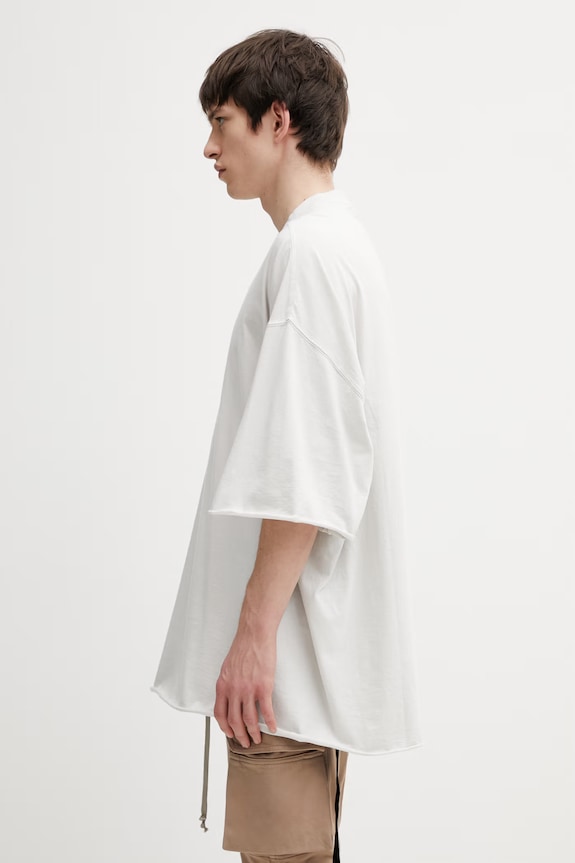 Rick Owens DRKSHDW t-shirt in cotone Tommy DU01F4259.RN beige SS26