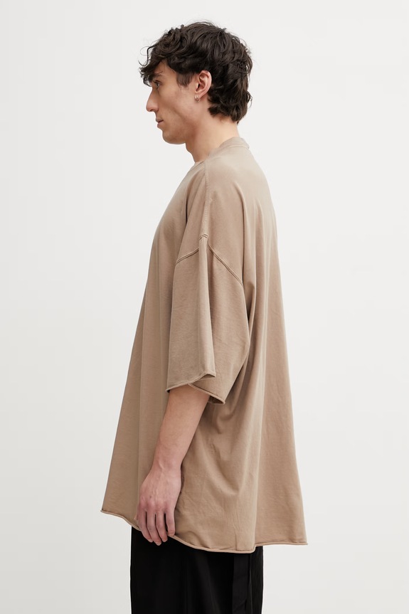 Bavlnené tričko Rick Owens DRKSHDW Tommy DU01F4259.RN béžová SS26