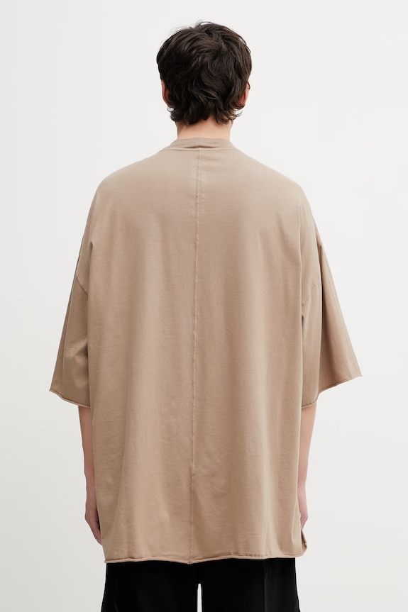 Oblečenie Bavlnené tričko Rick Owens DRKSHDW Tommy DU01F4259.RN béžová