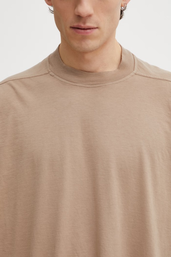 Bavlnené tričko Rick Owens DRKSHDW Tommy béžová DU01F4259.RN