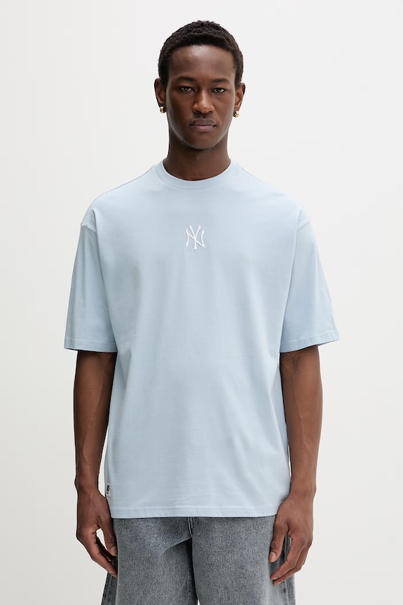 New Era t-shirt bawełniany NEW YORK YANKEES 60771500 niebieski SS26