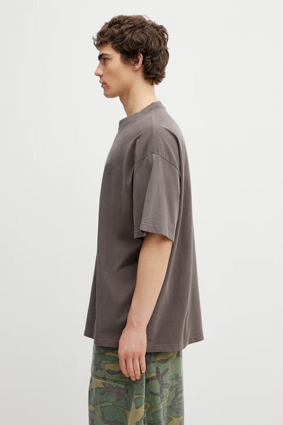 Odjeća Martine Rose oversize majica kratkih rukava od pamuka 621JE06700N smeđa