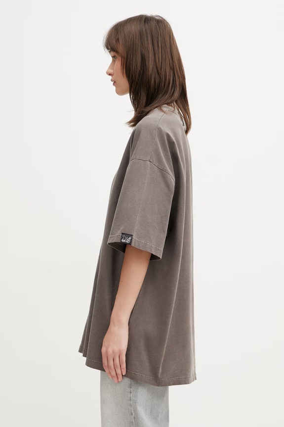 Martine Rose oversize majica kratkih rukava od pamuka smeđa 621JE06700N