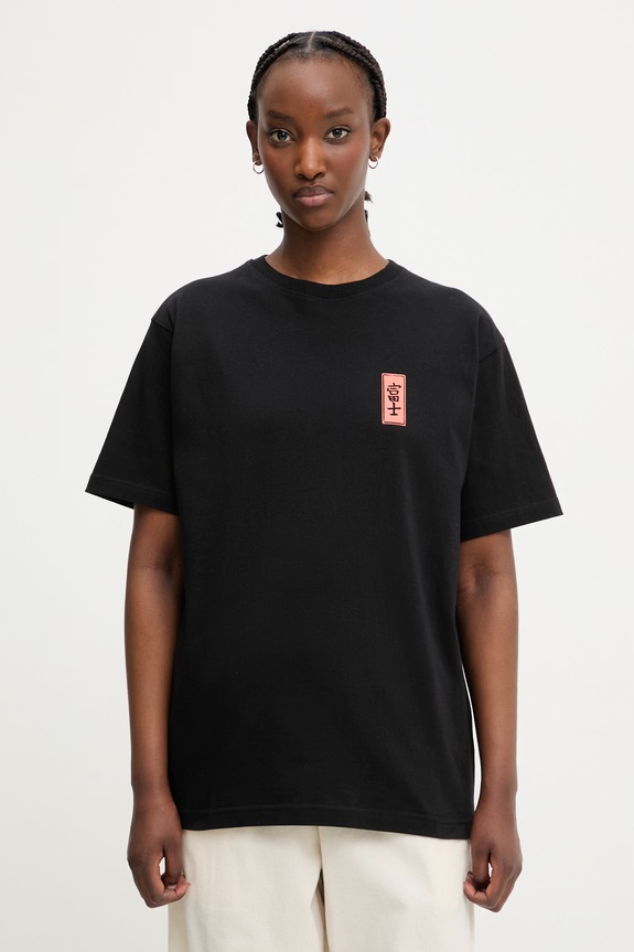 Îmbrăcăminte Kaotiko tricou de bumbac AS034.01.G002 negru
