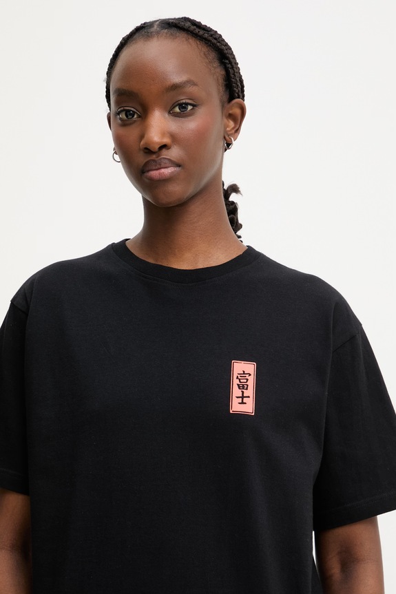 Kaotiko tricou de bumbac negru AS034.01.G002