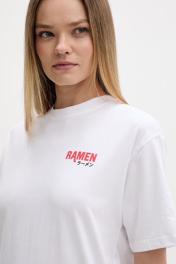 Kaotiko tricou din bumbac alb AS036.01.G002