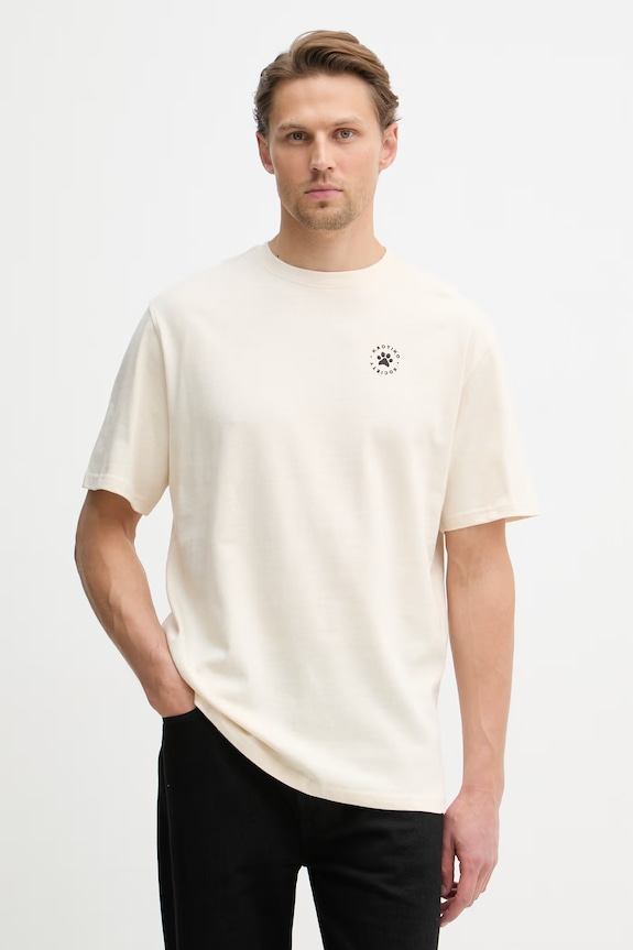 Kaotiko T-shirt bawełniany AS020.01.G002 beżowy SS26
