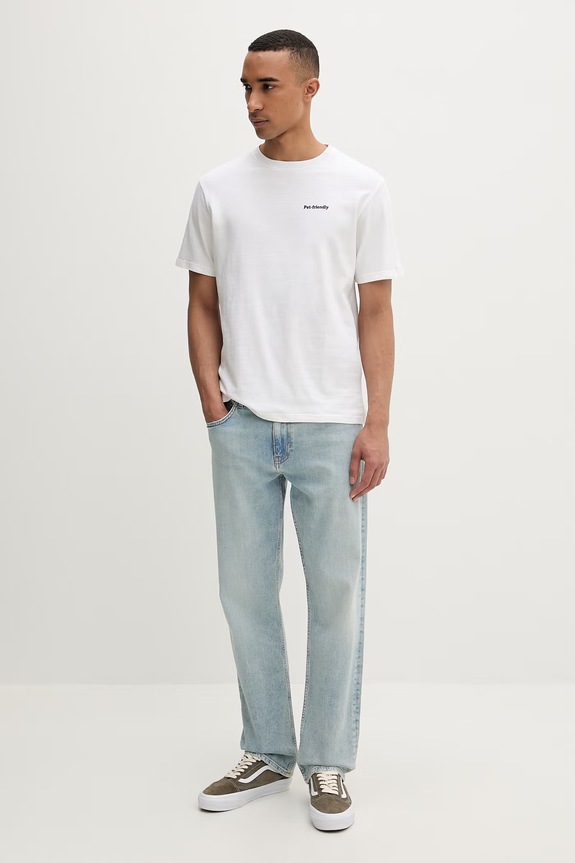 Kaotiko T-shirt bawełniany AS021.01.G002 beżowy SS26