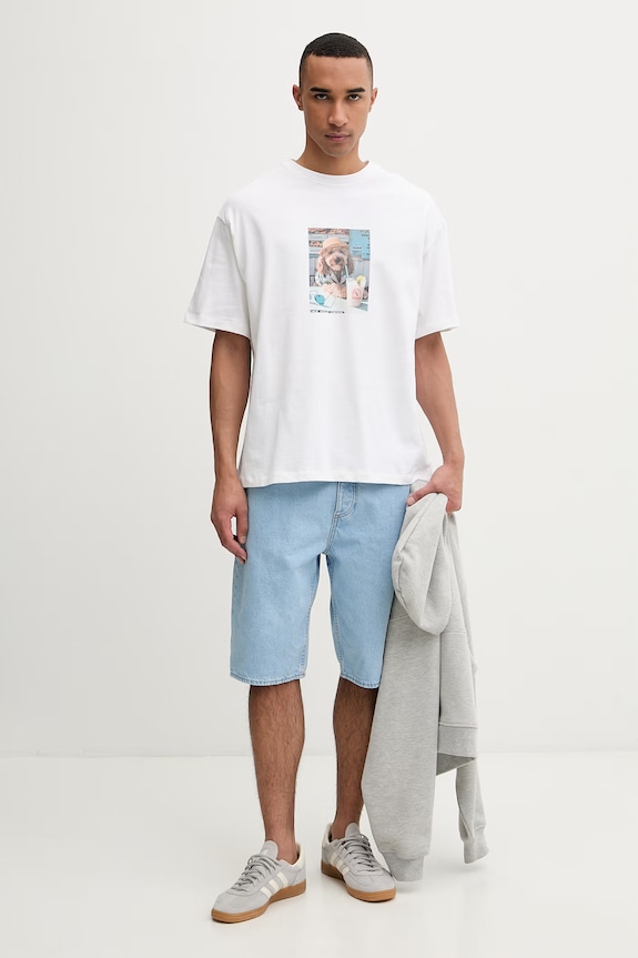 Kaotiko T-shirt bawełniany AS022.01.G002 beżowy SS26