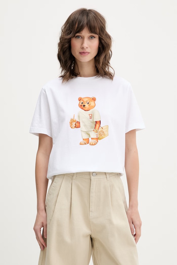 Îmbrăcăminte Baron Filou tricou din bumbac Filou CLXX 000015052 alb