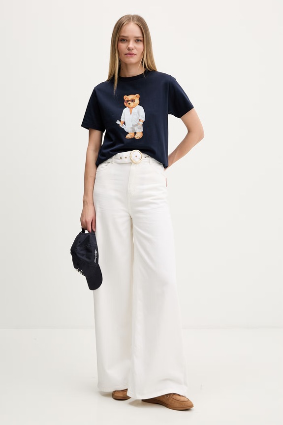 Baron Filou T-shirt bawełniany Filou CLXVIII. 000015517 granatowy