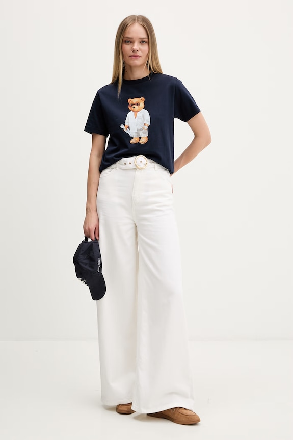 Baron Filou T-shirt bawełniany Filou CLXVIII. 000015517 granatowy
