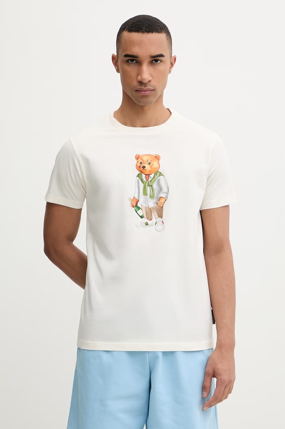 Baron Filou T-shirt bawełniany Filou CLXVIII 000015524 beżowy SS26