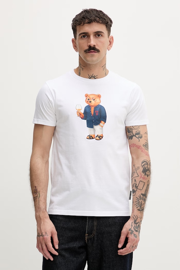 Baron Filou tričko bavlnené Filou CLXVIII. 000015559 biela SS26