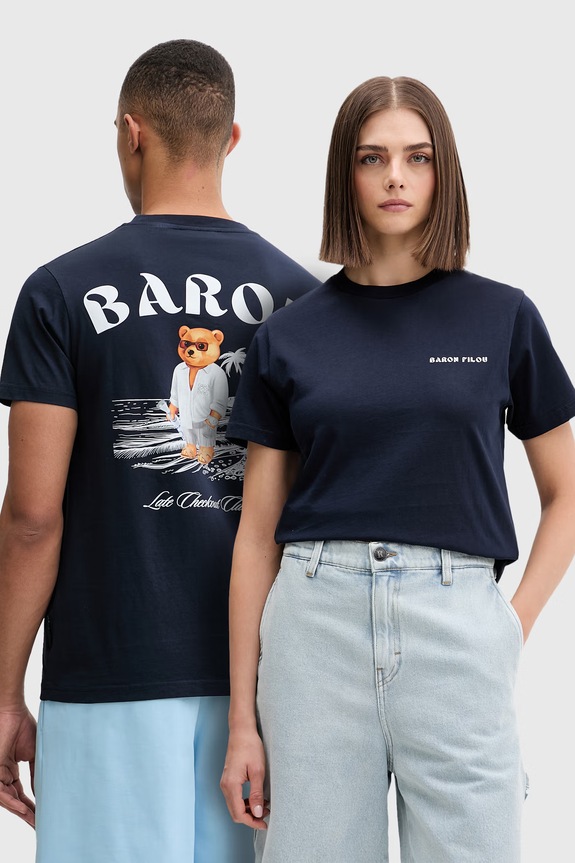 Baron Filou T-shirt bawełniany Filou CLXVIII. BARON granatowy 000015594