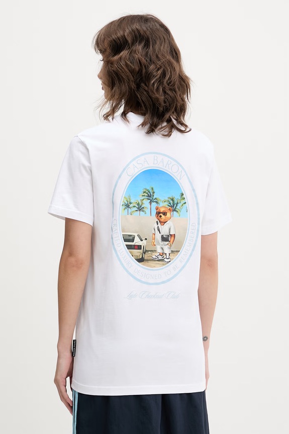 Odzież Baron Filou T-shirt bawełniany Filou CLXIX. 000015601 biały