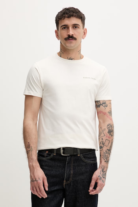 Baron Filou tričko bavlnené Filou CXL. BARON 000014961 béžová SS26