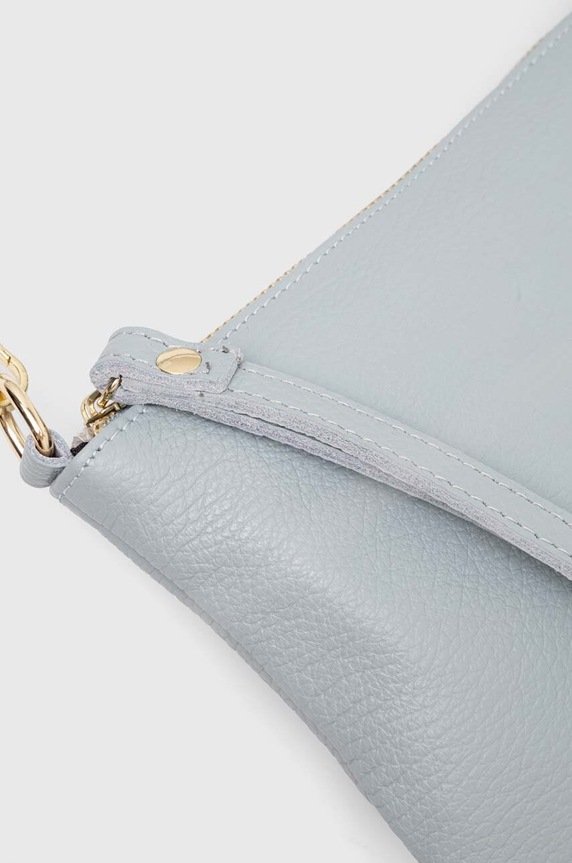 Answear Lab poseta de piele albastru 679.HKK