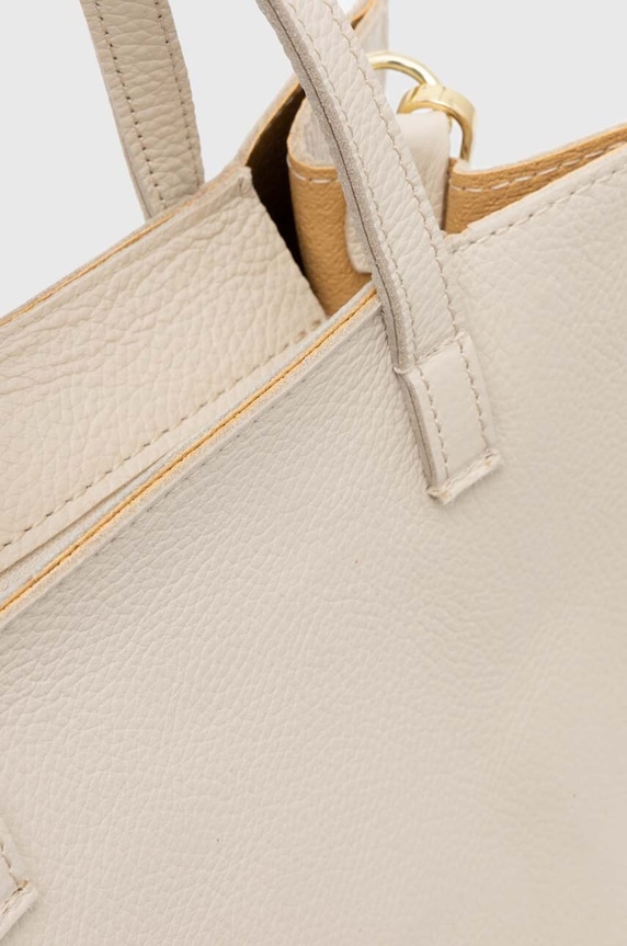 Answear.LAB torebka skórzana 948.HWK beżowy