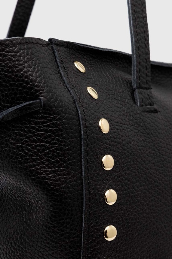 Δερμάτινη τσάντα Answear.LAB μαύρο 949.HWK