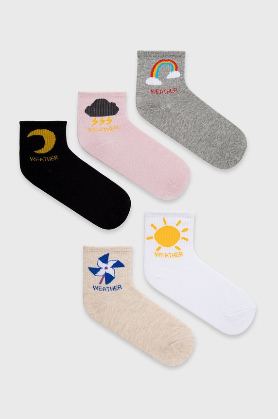 Answear Lab Skarpetki (5-pack) skarpetki długie multicolor SKA7.AJ