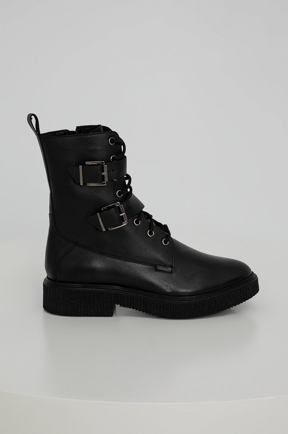 Answear.LAB Workery skórzane nieocieplane czarny 8358.1.KR