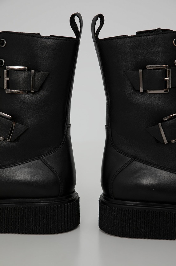 Answear.LAB Workery skórzane czarny 8358.1.KR