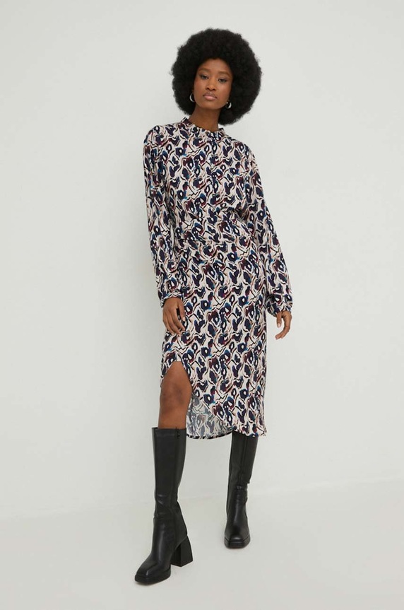 Answear Lab rochie WA22.SUD609 bej WA22