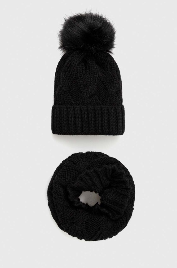 Answear Lab czapka i komin pozostałe czarny WA22.CAD00B.db